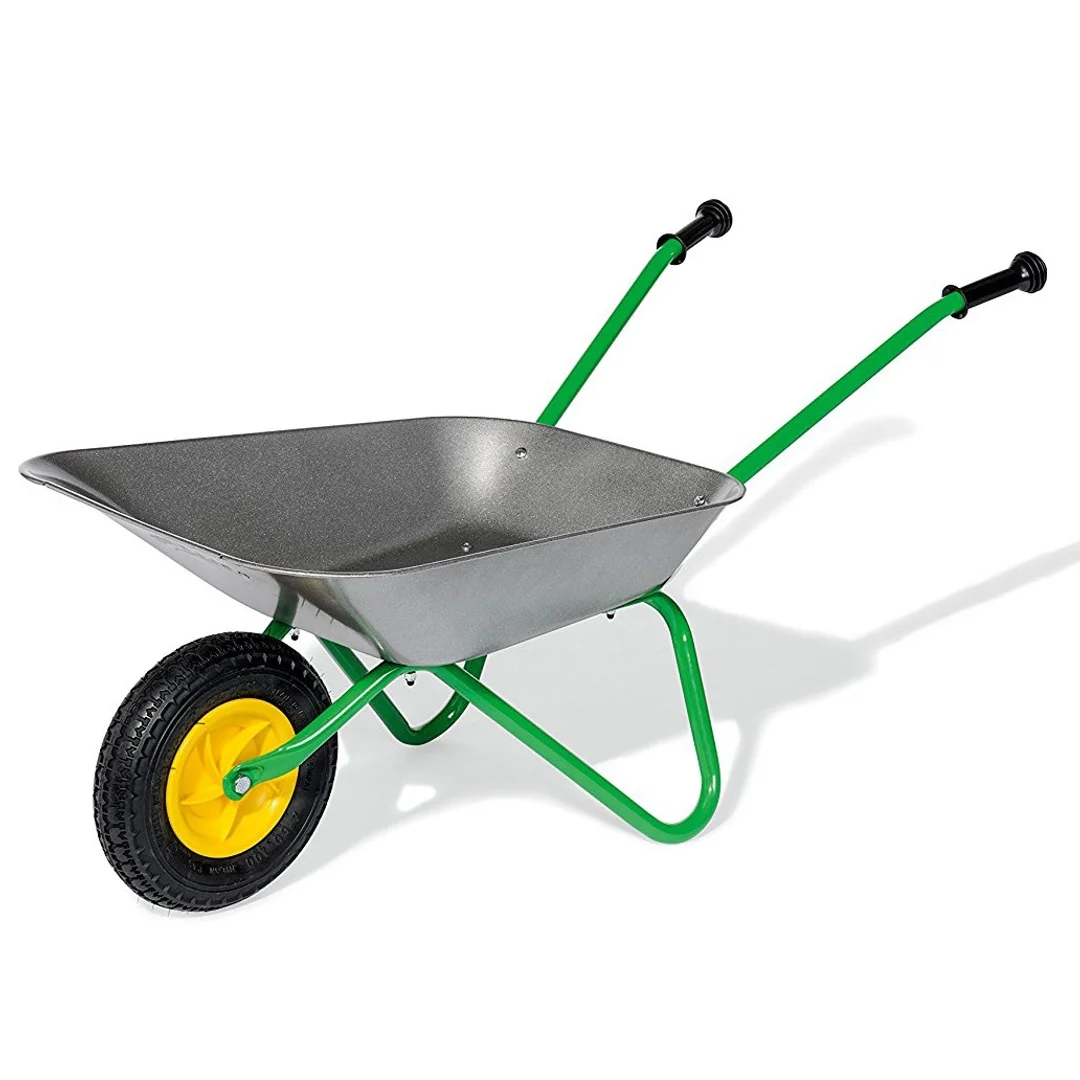 Taczka dla dzieci szara metalowa Rolly Toys