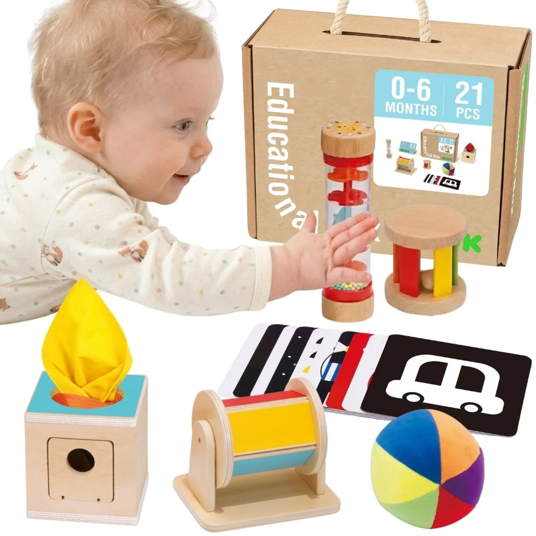 TOOKY TOY Box Pudełko XXL Montessori Edukacyjne Sensoryczne