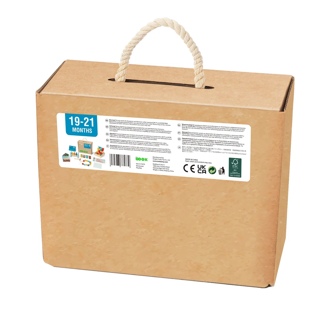 TOOKY TOY Box Pudełko XXL Montessori Edukacyjne Sensoryczne