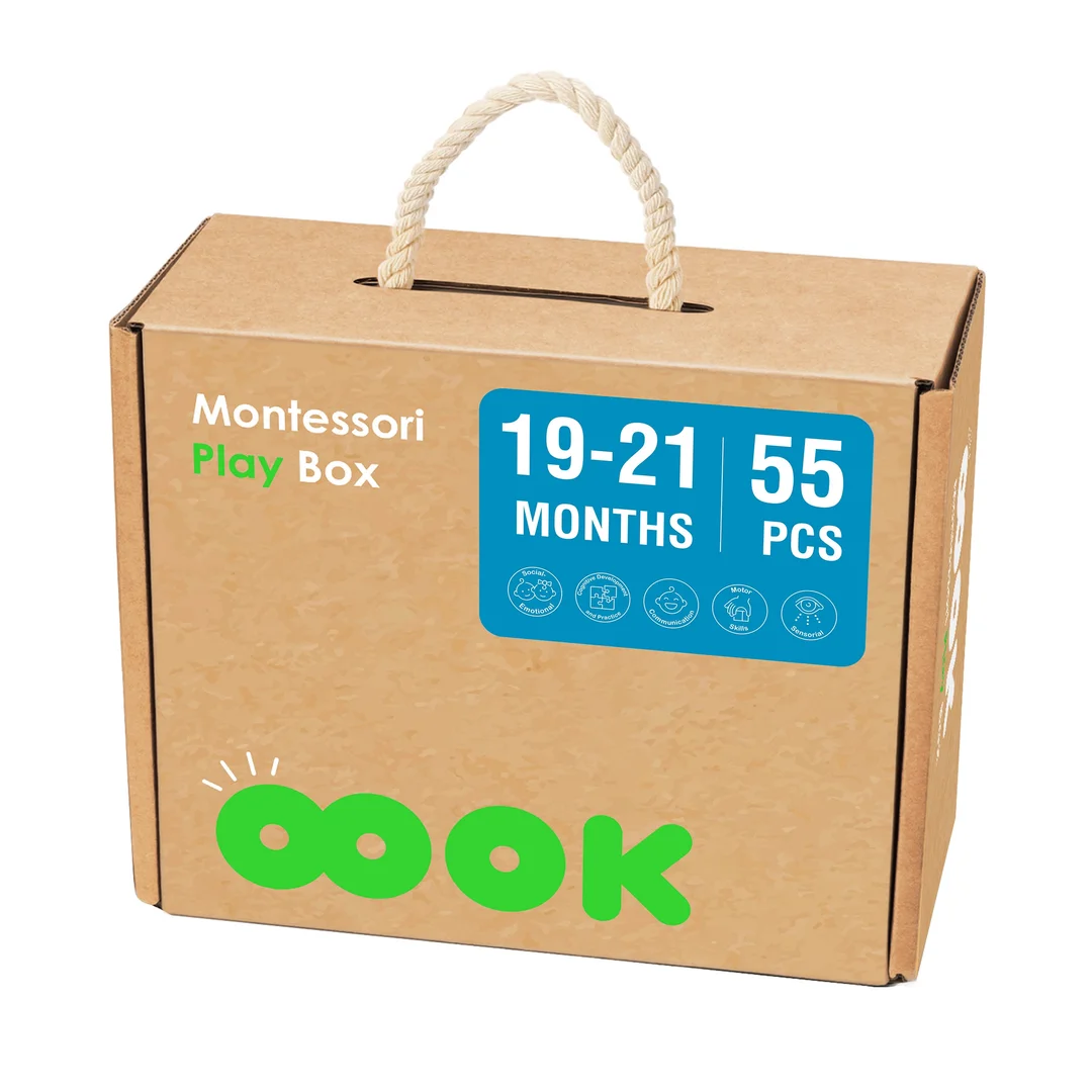 TOOKY TOY Box Pudełko XXL Montessori Edukacyjne Sensoryczne