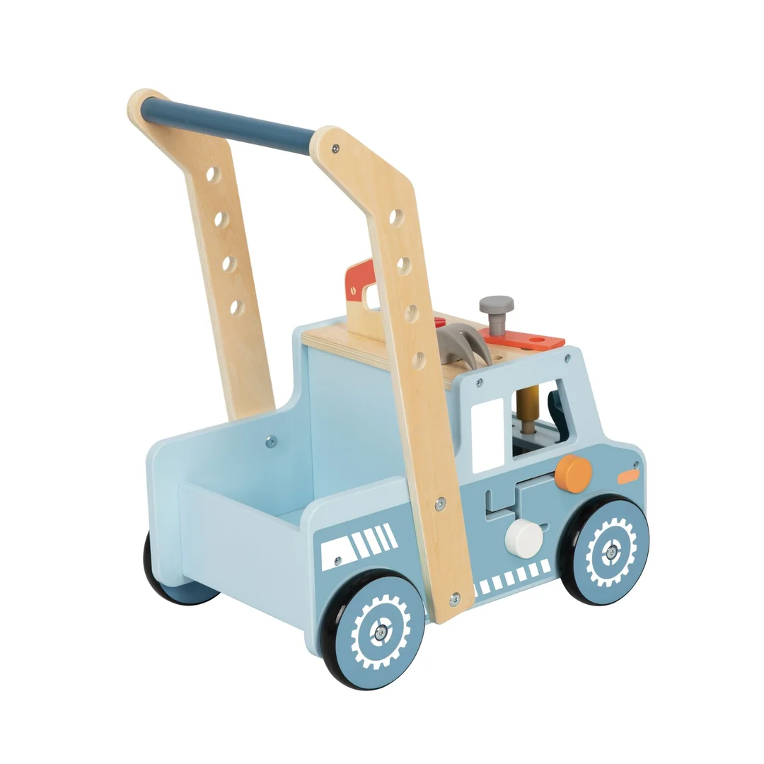 TOOKY TOY Drewniany Chodzik Samochód Mini Warsztat STEM