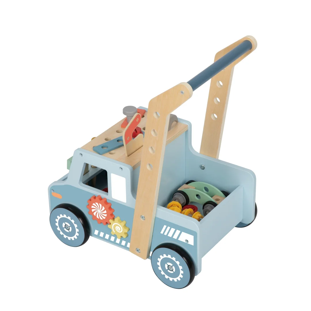 TOOKY TOY Drewniany Chodzik Samochód Mini Warsztat STEM