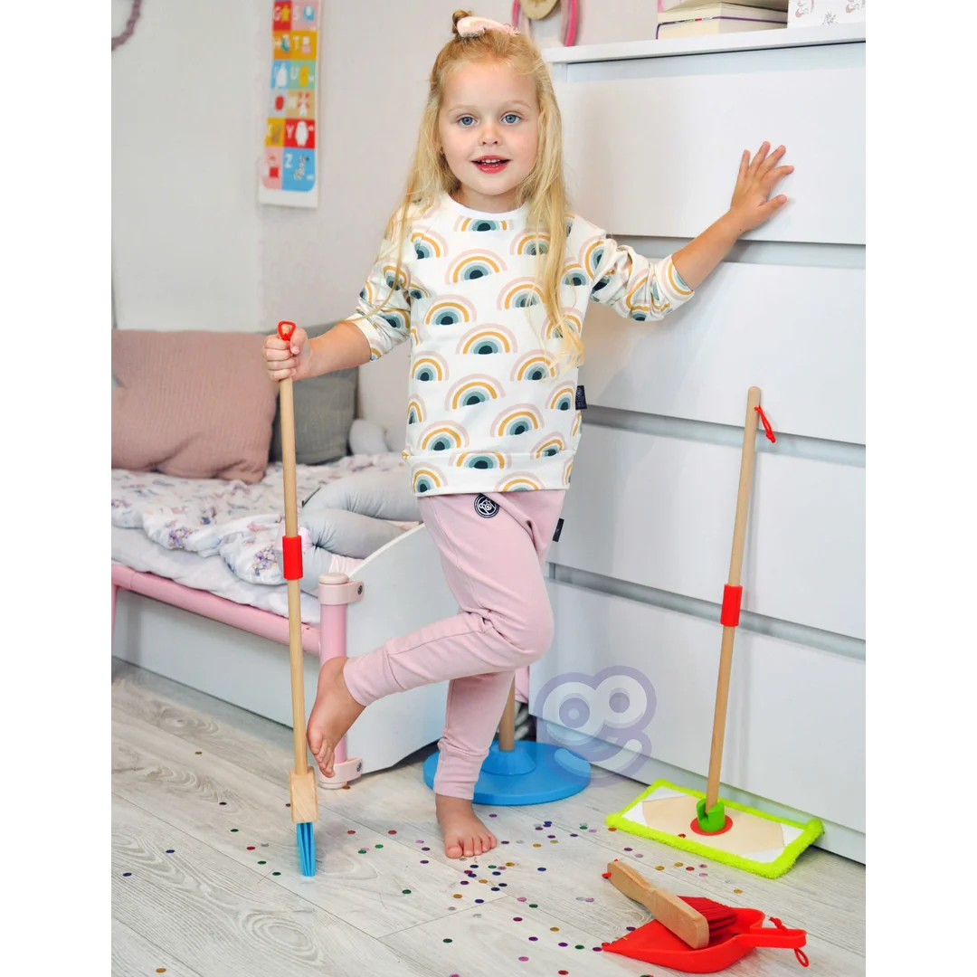 TOOKY TOY Drewniany Zestaw do Sprzątania dla