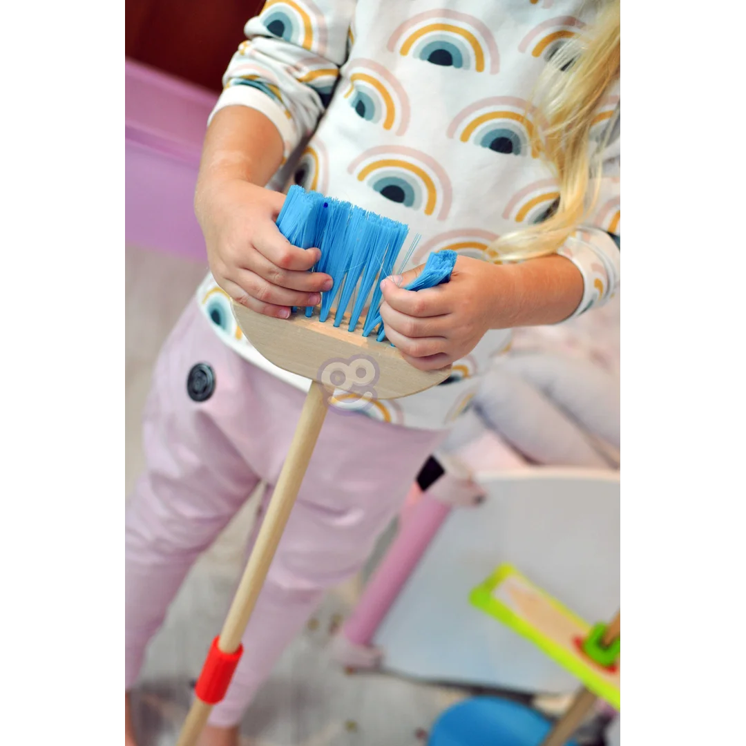 TOOKY TOY Drewniany Zestaw do Sprzątania dla