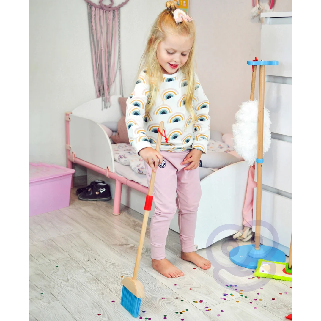 TOOKY TOY Drewniany Zestaw do Sprzątania dla