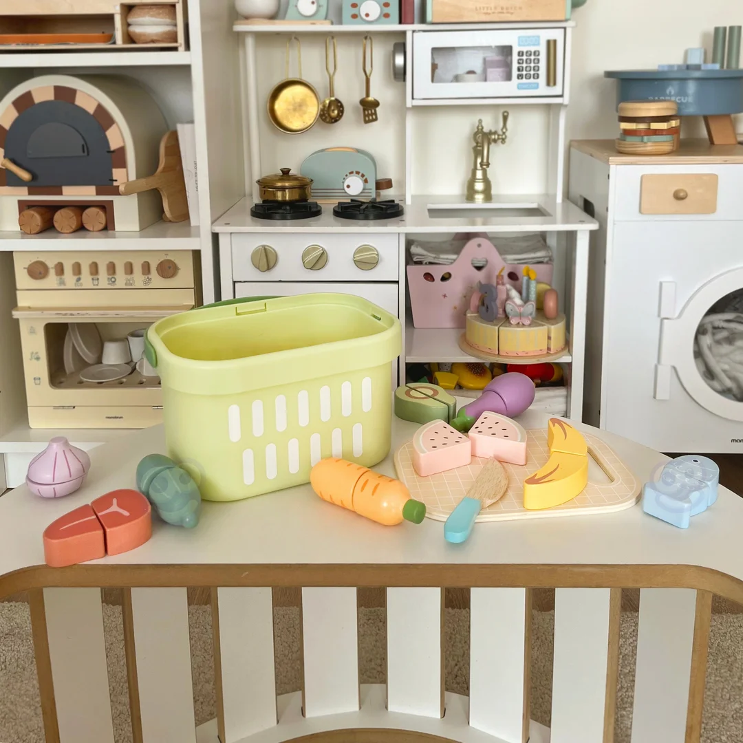 TOOKY TOY Drewniany Zestaw Żywność Warzywa Owoce