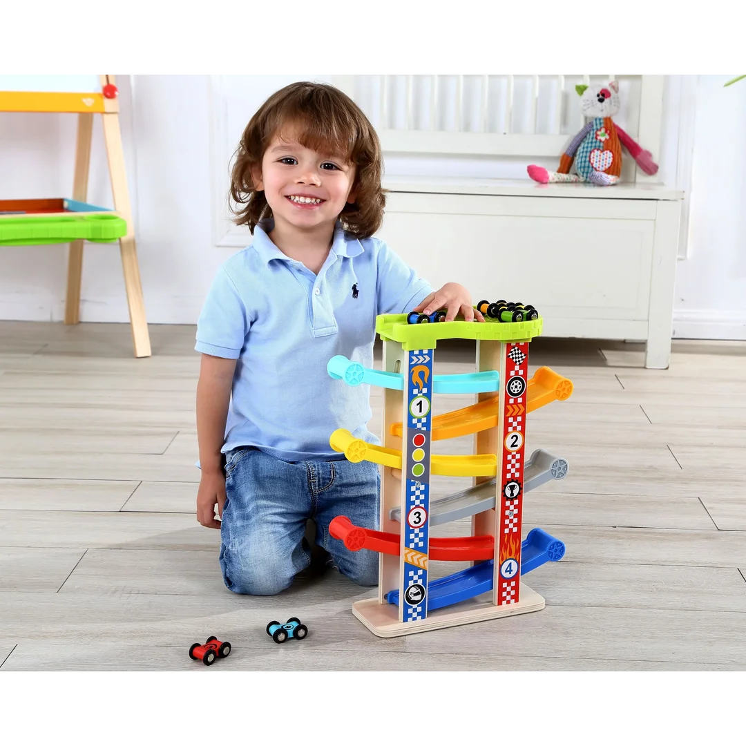 TOOKY TOY Kolorowa Zjeżdżalnia Tor Dla Samochodów