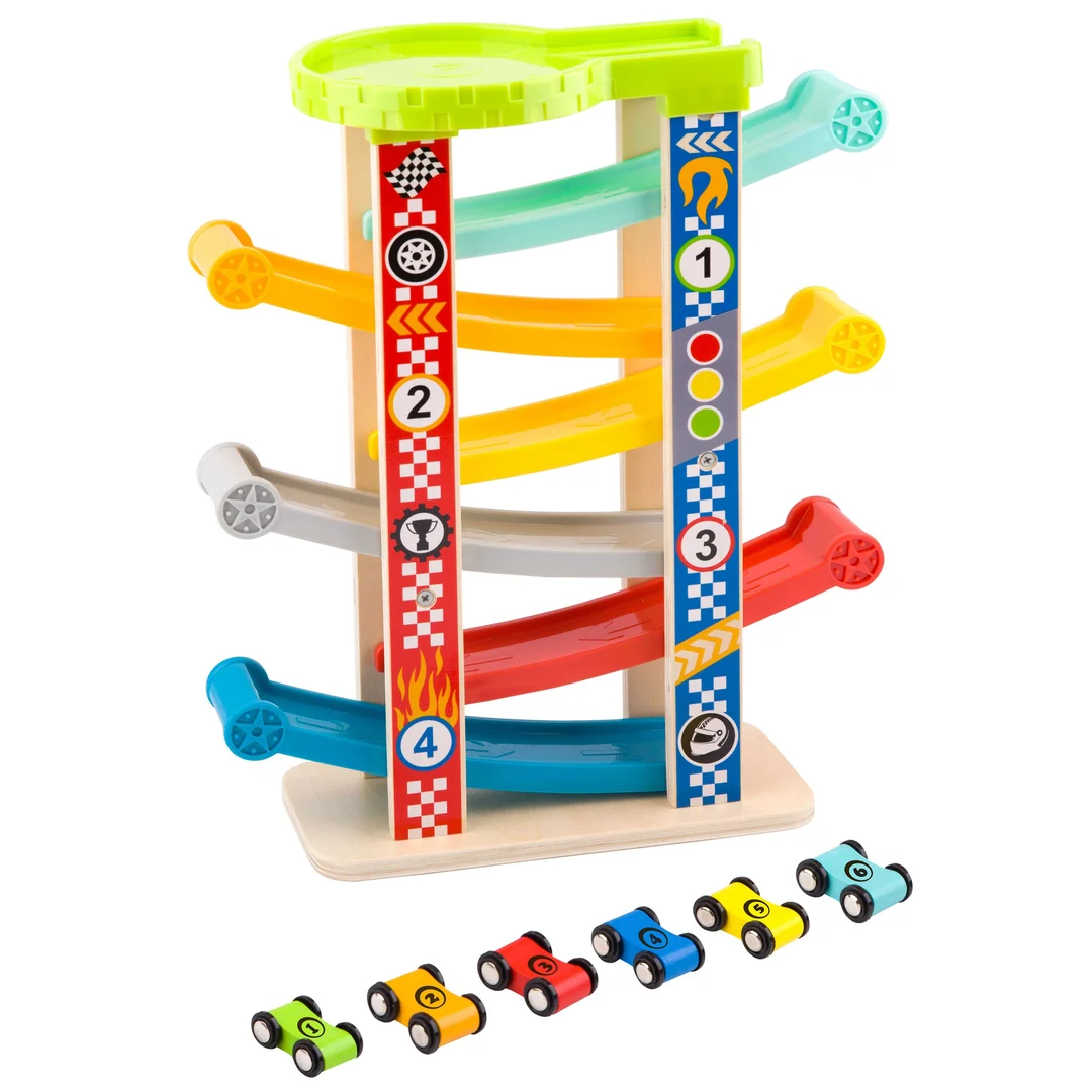 TOOKY TOY Kolorowa Zjeżdżalnia Tor Dla Samochodów