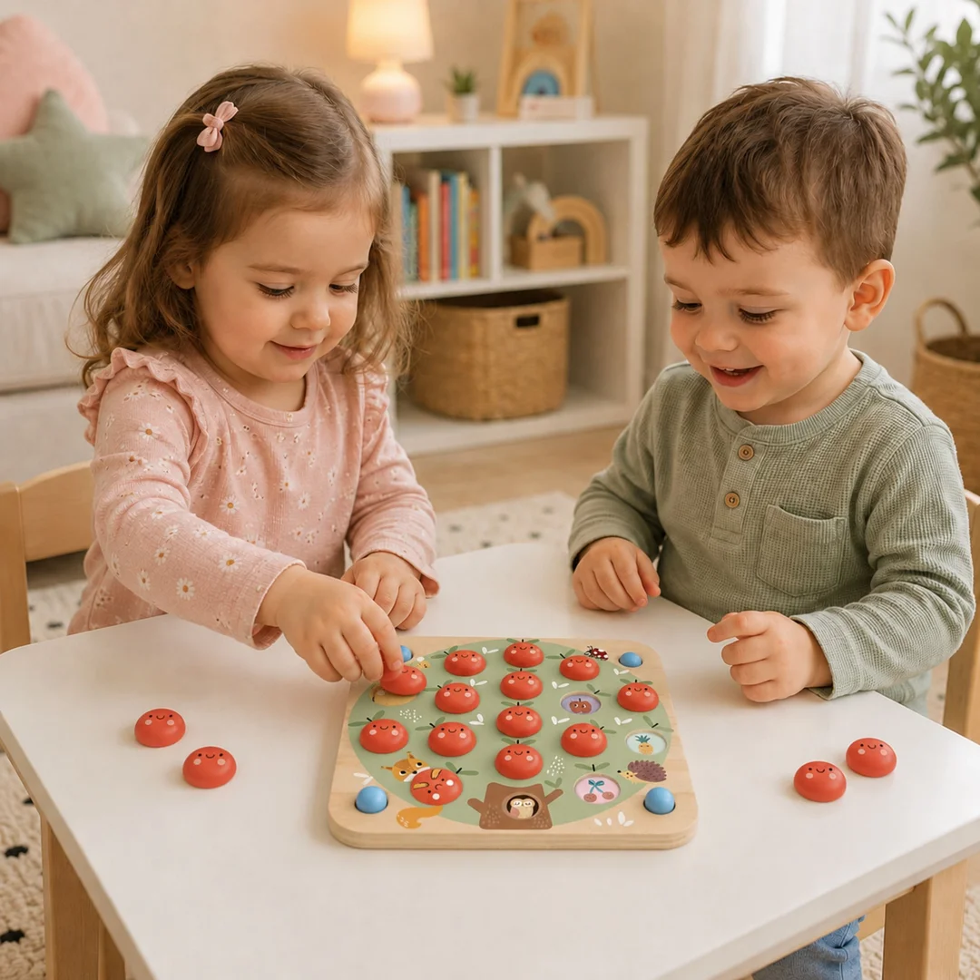TOOKY TOY Memory Gra Pamięciowa Jabłuszka