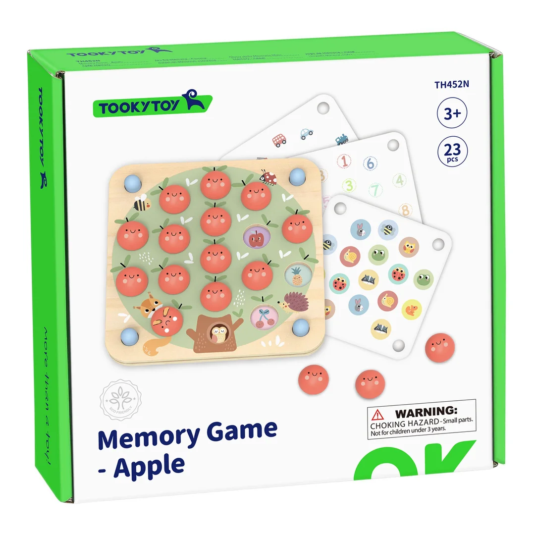 TOOKY TOY Memory Gra Pamięciowa Jabłuszka