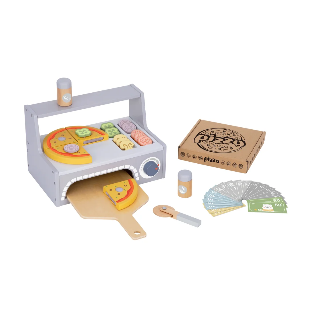 TOOKY TOY Pizzeria Drewniany Piec do Pizzy Akcesoria