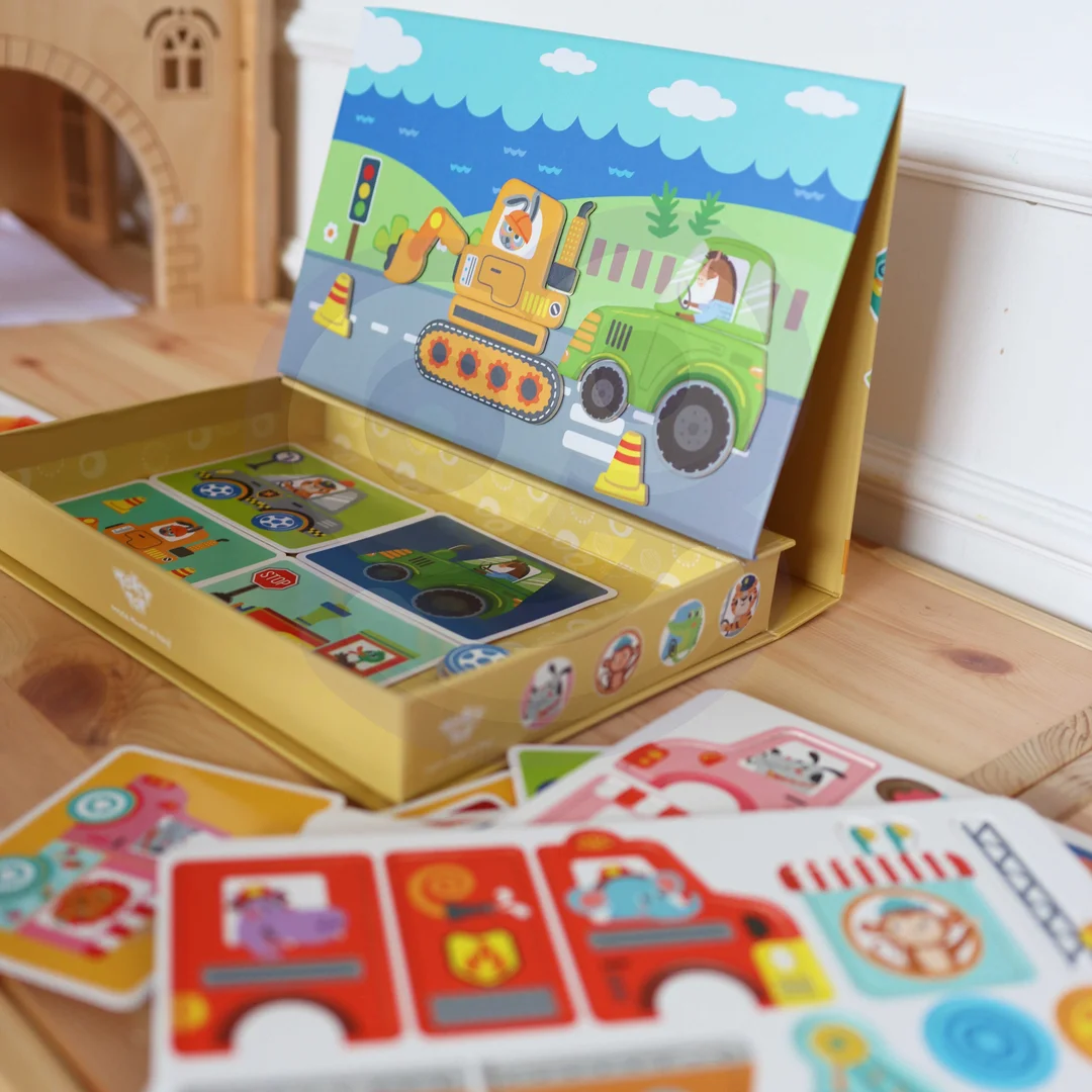 TOOKY TOY Układanka Edukacyjna Montessori Magnetyczne Pudełko dla