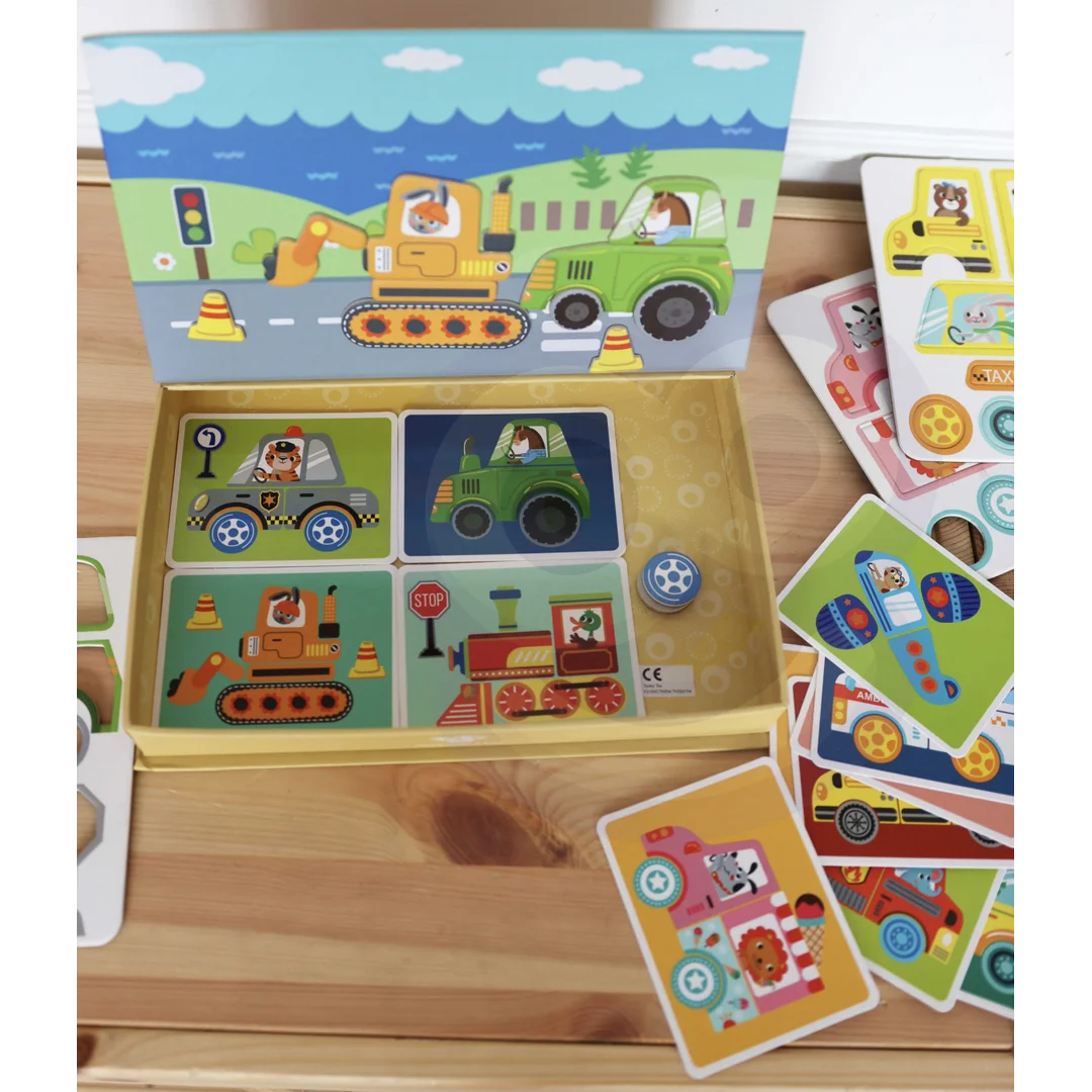 TOOKY TOY Układanka Edukacyjna Montessori Magnetyczne Pudełko dla