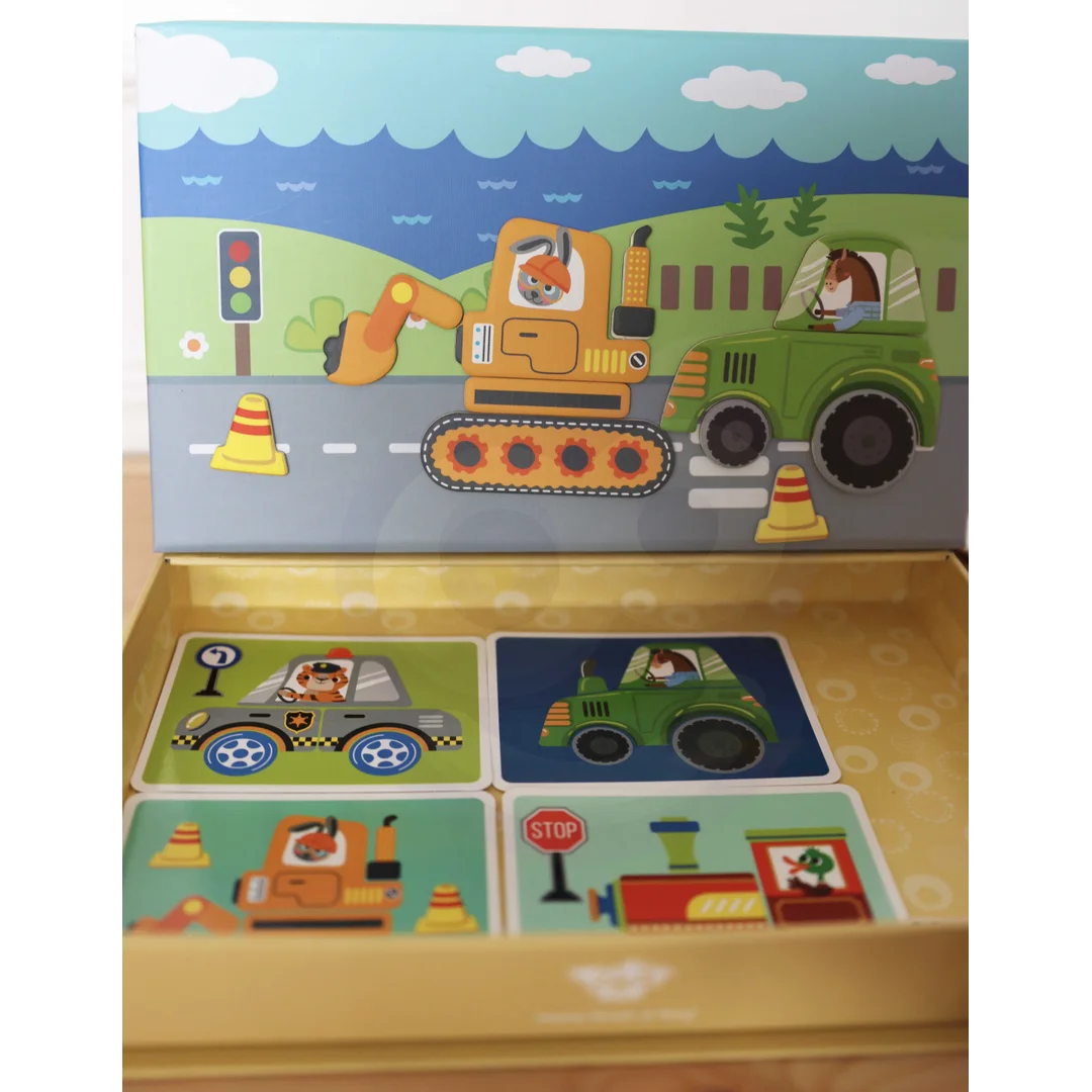 TOOKY TOY Układanka Edukacyjna Montessori Magnetyczne Pudełko dla