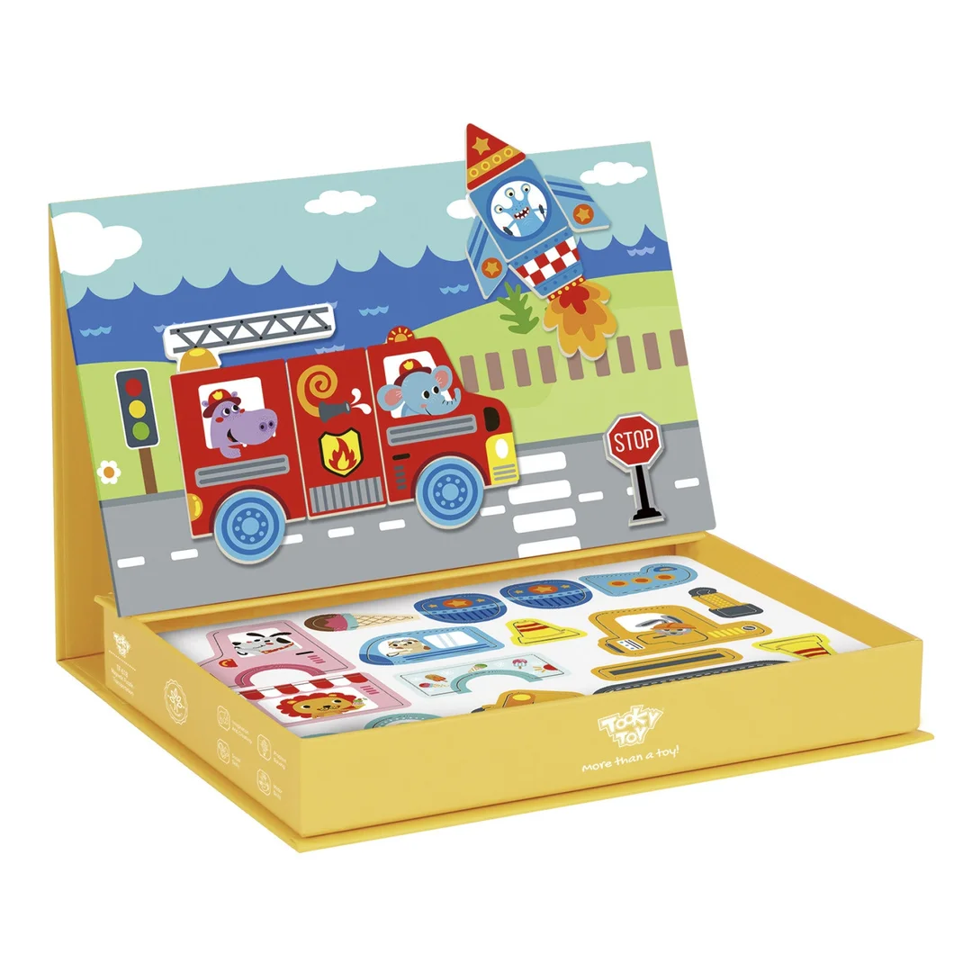 TOOKY TOY Układanka Edukacyjna Montessori Magnetyczne Pudełko dla