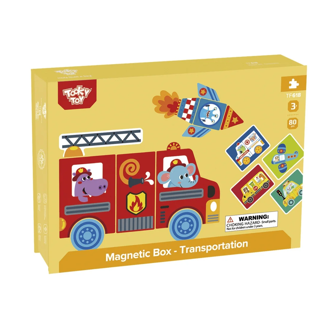 TOOKY TOY Układanka Edukacyjna Montessori Magnetyczne Pudełko dla