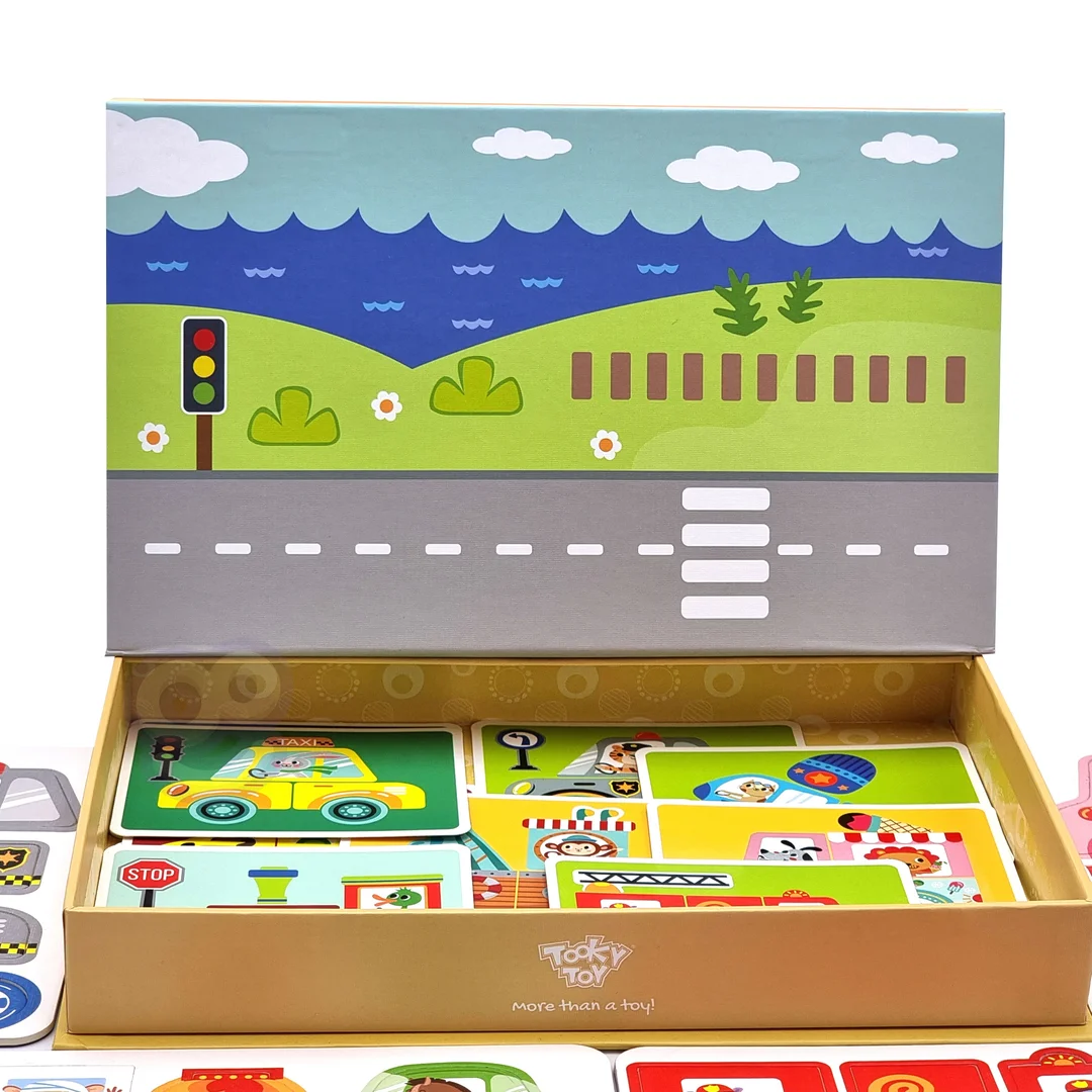 TOOKY TOY Układanka Edukacyjna Montessori Magnetyczne Pudełko dla