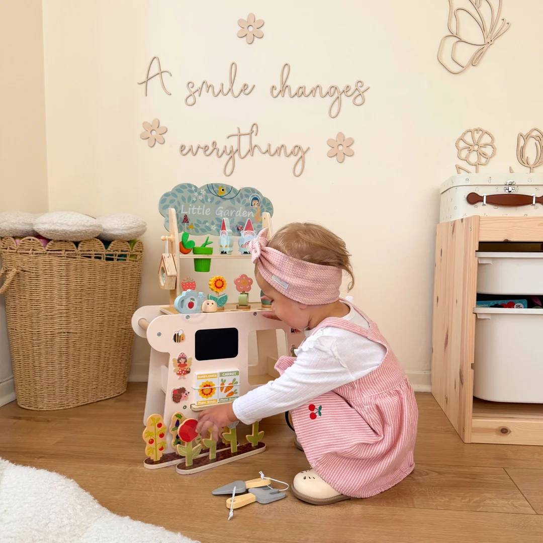 TOOKY TOY Wózek Ogrodowy Sklepik Drewniany Montessori
