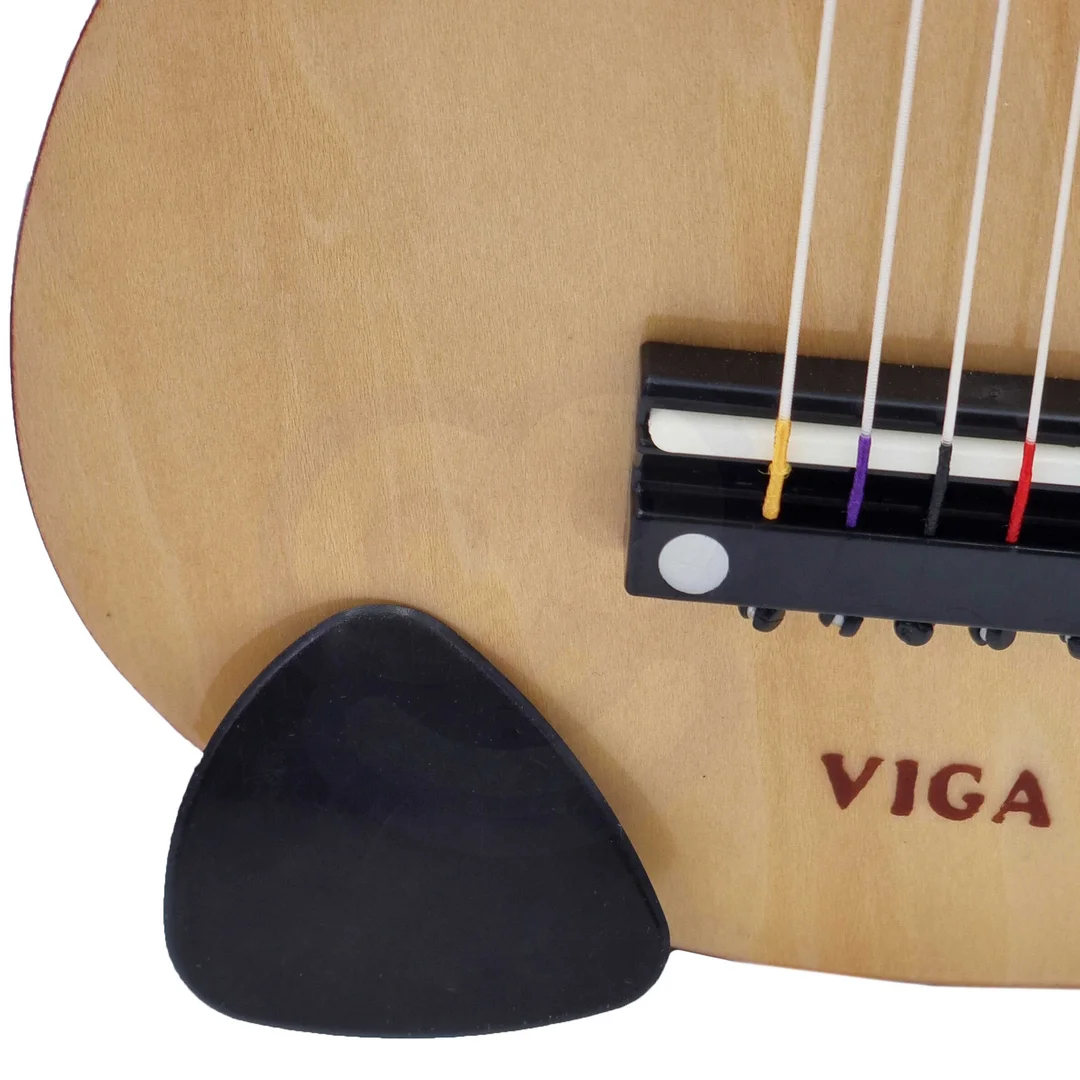 Viga Drewniana gitara dla dzieci Naturalna strun