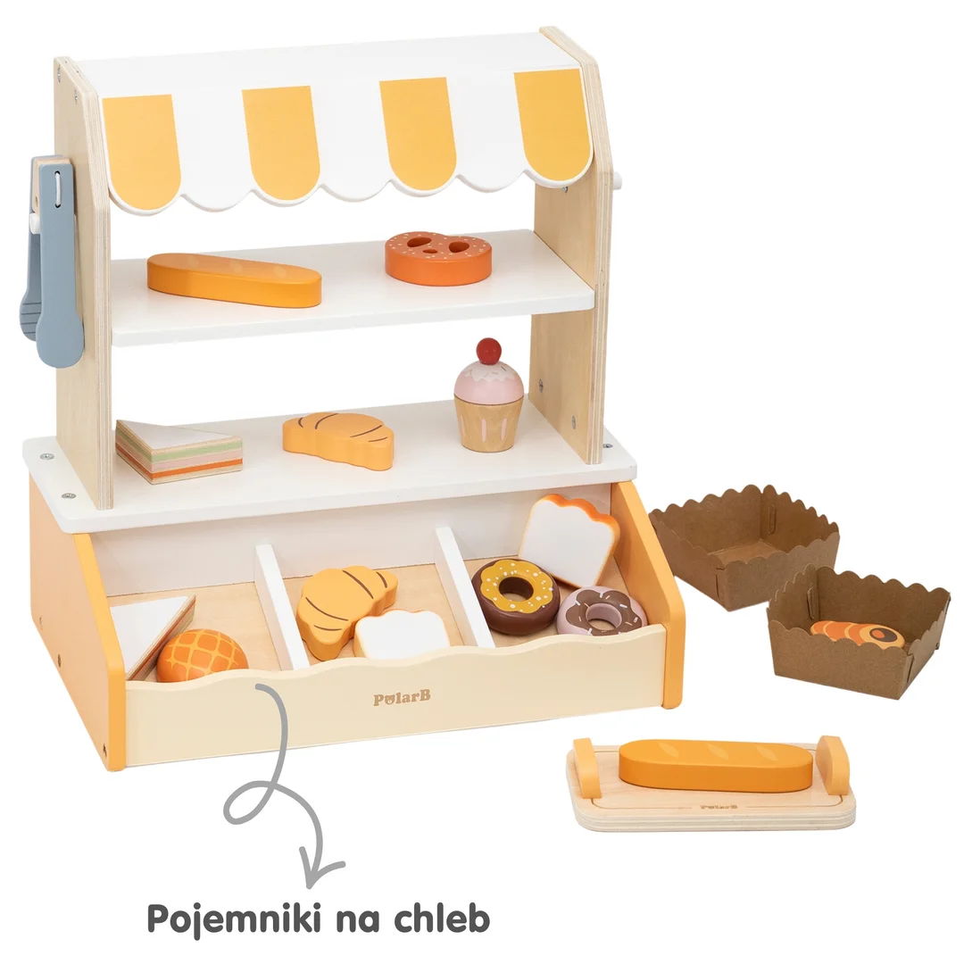 VIGA Drewniana Cukiernia Sklep Stragan Sklepik Piekarnia dla Dzieci