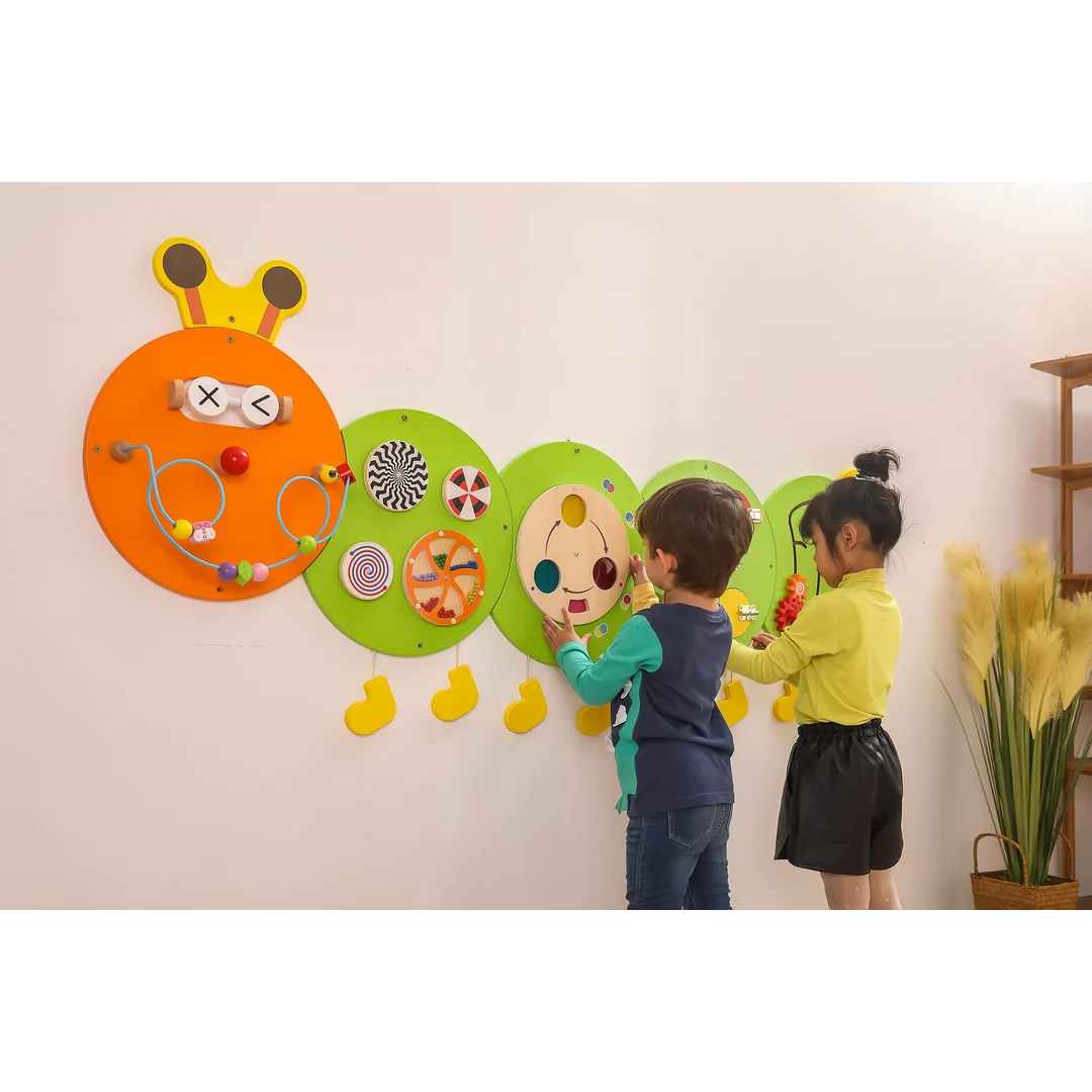 VIGA Drewniana Tablica Gąsienica Certyfikat FSC Montessori