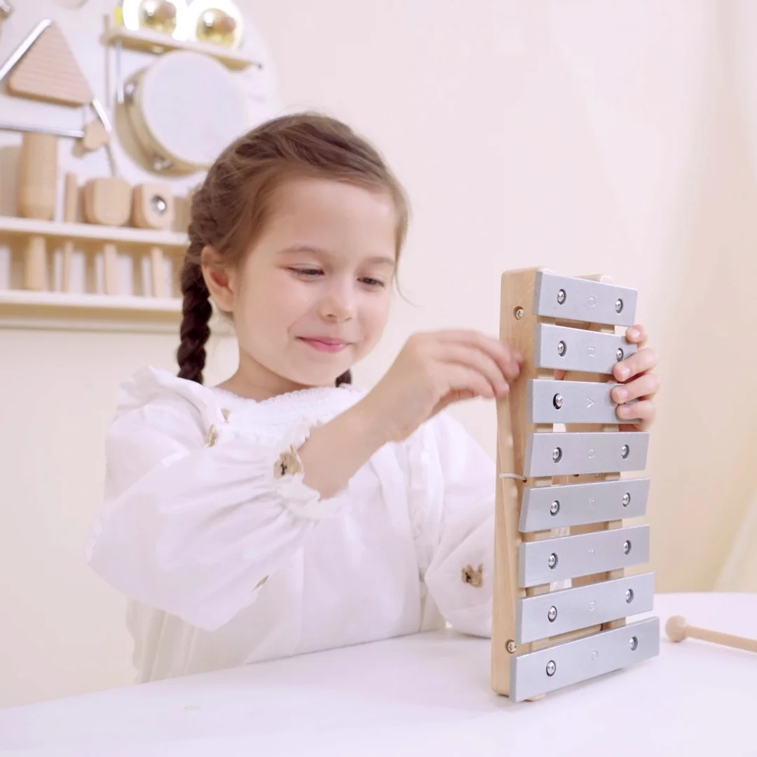 VIGA Drewniana Tablica Muzyczna Instrumentów Perkusyjnych