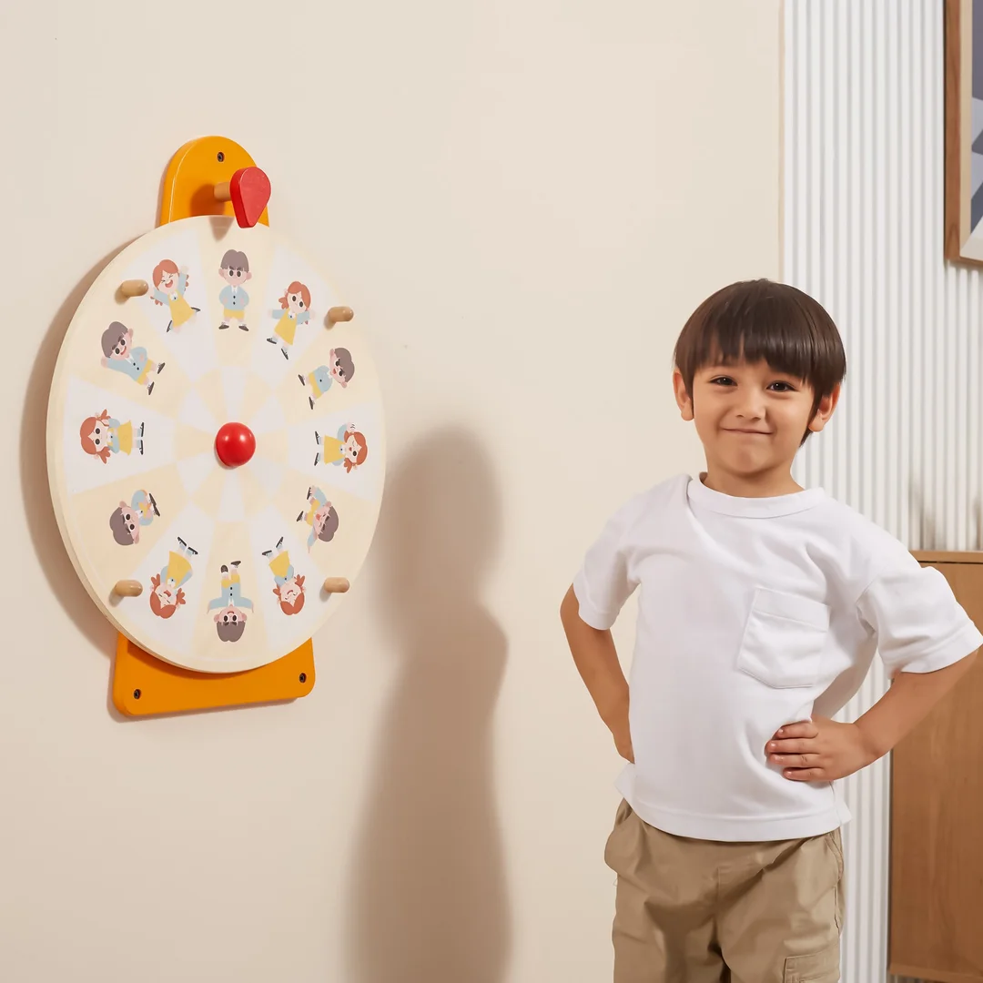 VIGA Drewniana Tablica Ścienna Emocje Montessori Zabawka Edukacyjna