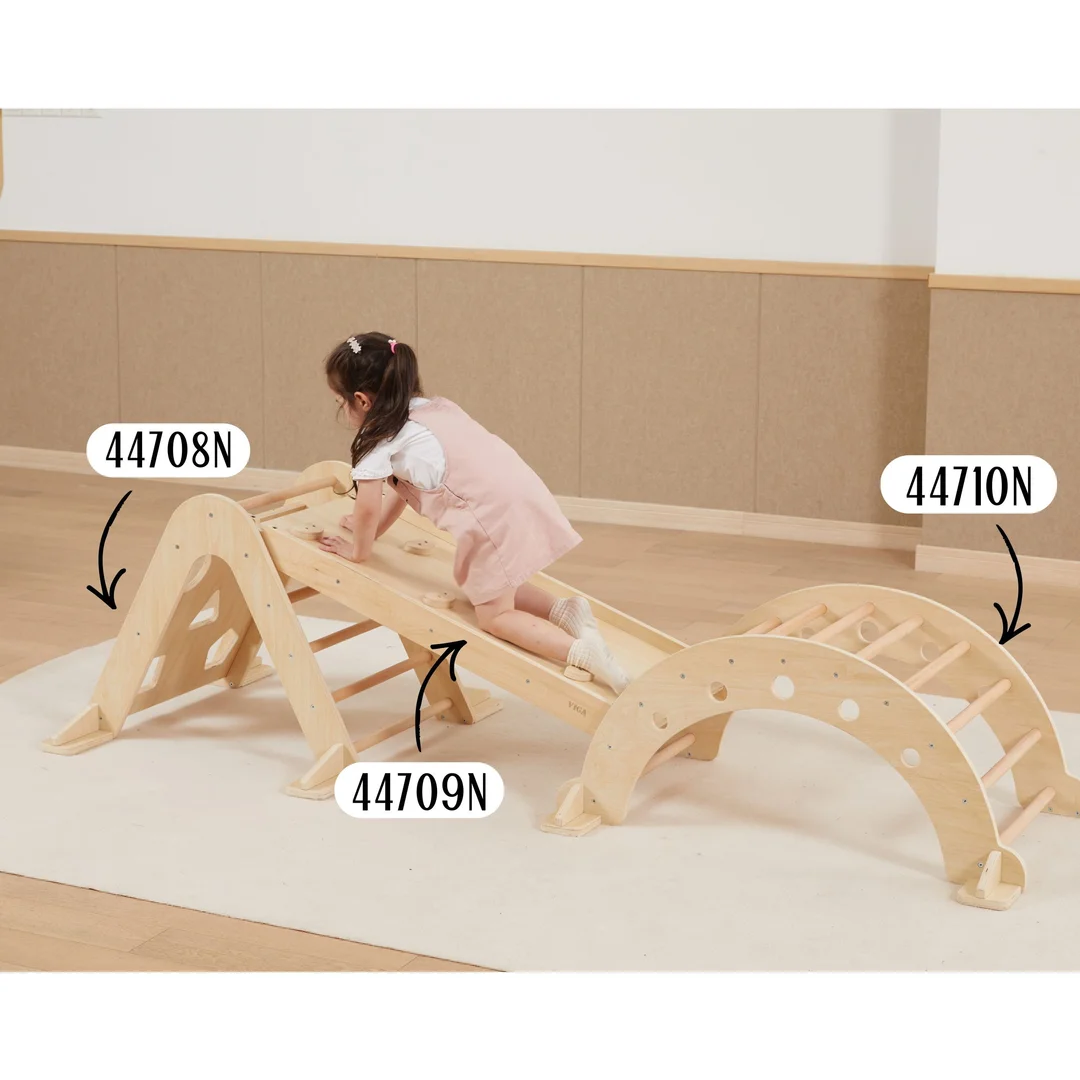 VIGA Drewniany Bujak Naturalny Montessori