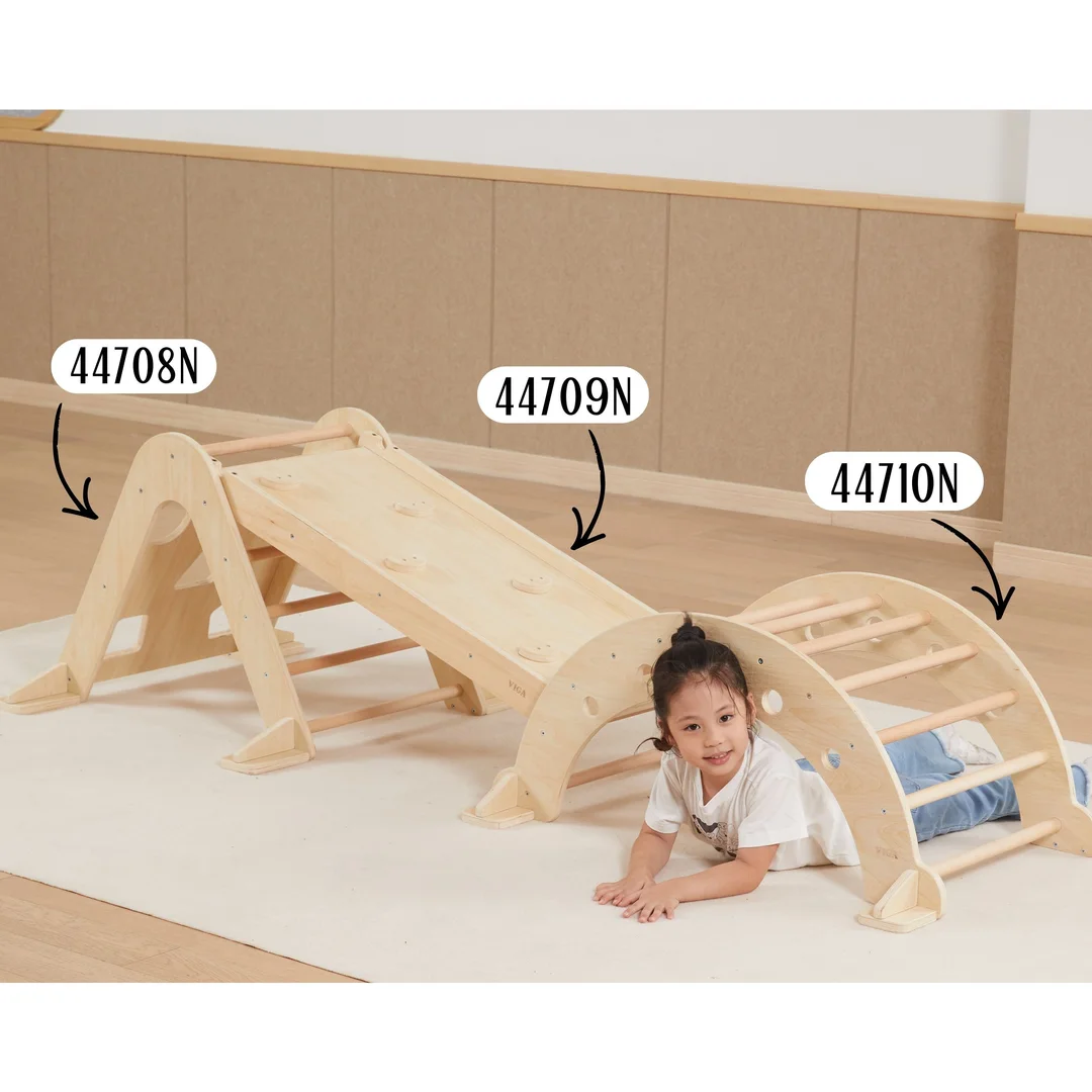 VIGA Drewniany Bujak Naturalny Montessori