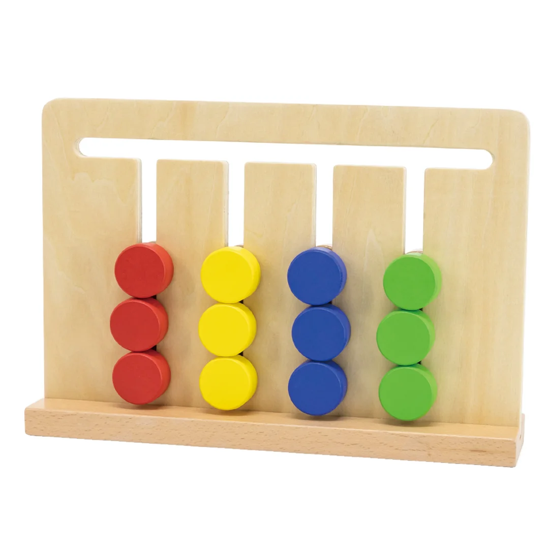 VIGA Gra Logiczna Odwzoruj Kolory i Figury Sorter Montessori