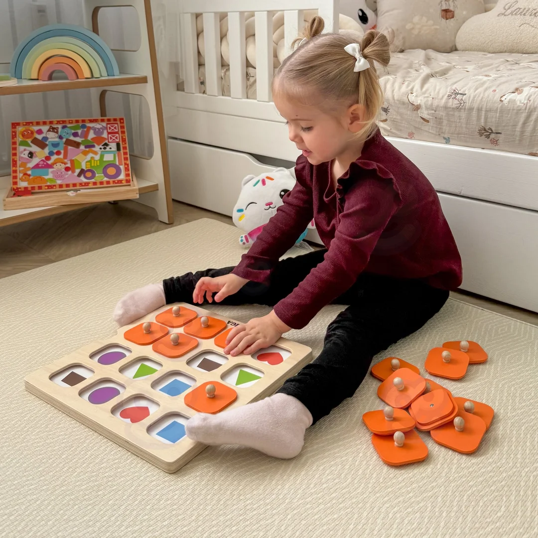 Viga Memory Gra Pamięciowa Zgadnij Kart Montessori