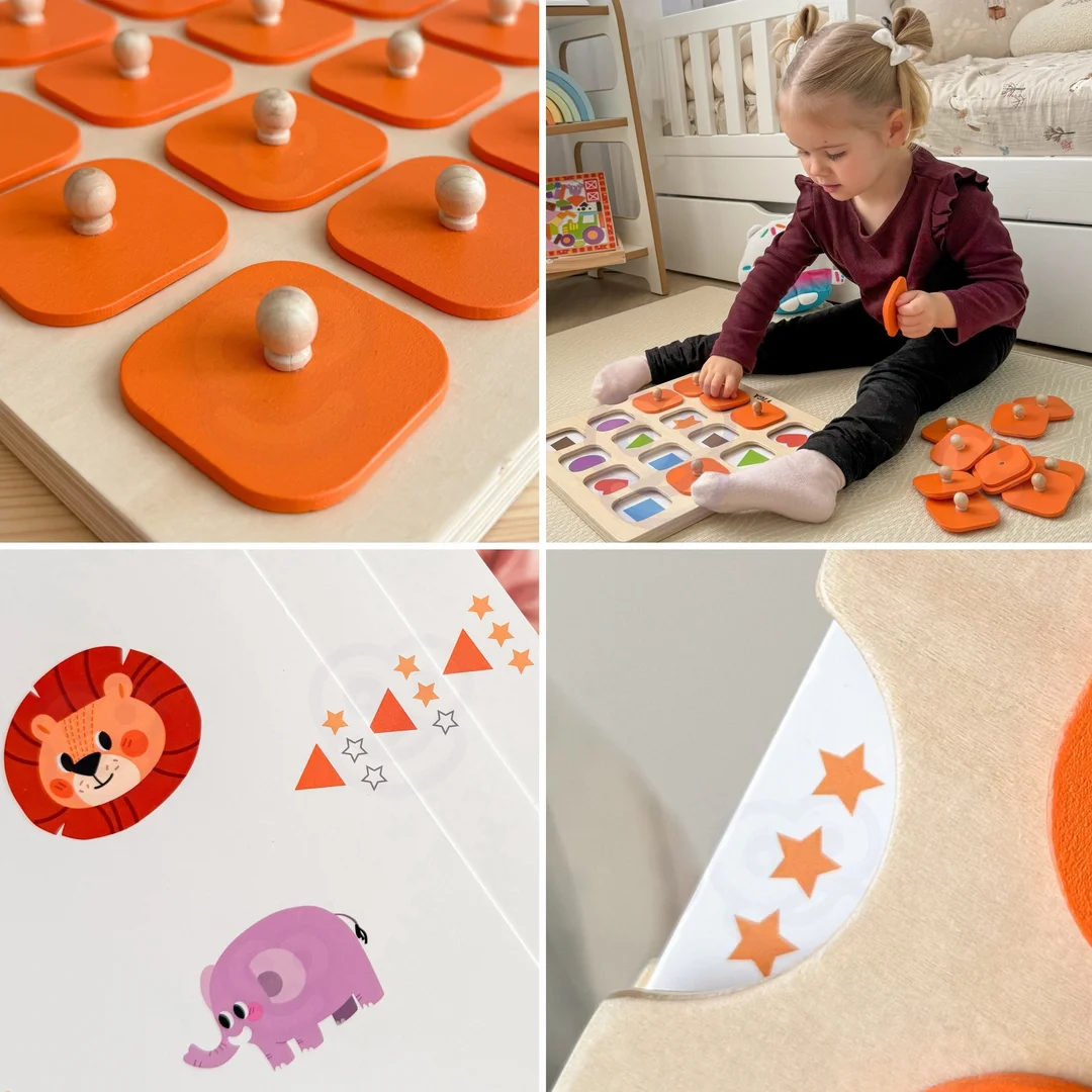 Viga Memory Gra Pamięciowa Zgadnij Kart Montessori