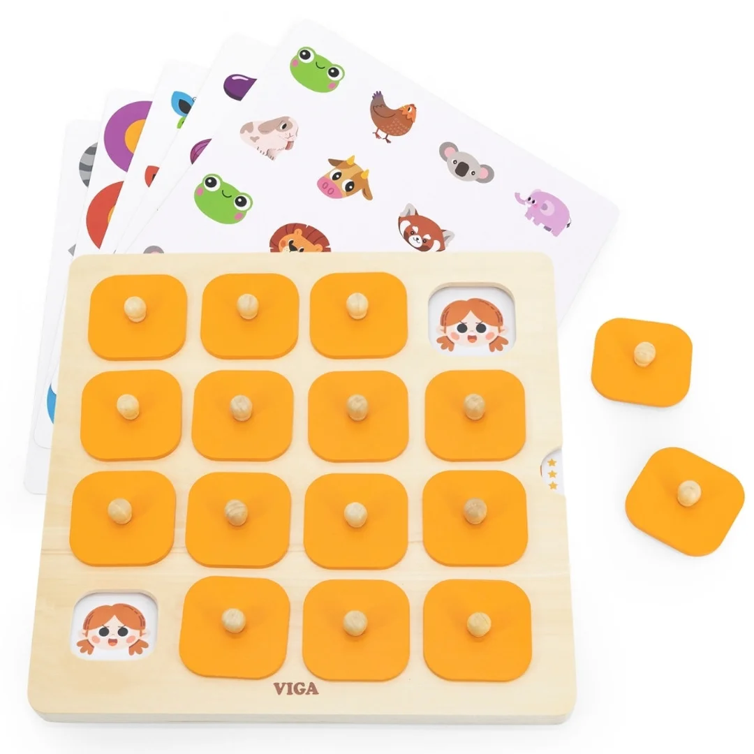 Viga Memory Gra Pamięciowa Zgadnij Kart Montessori