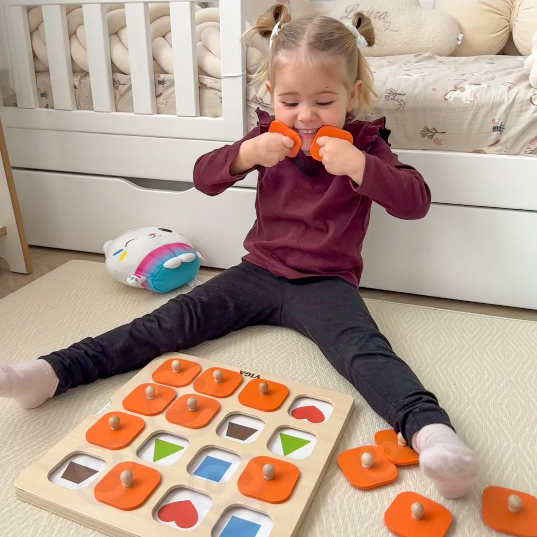 Viga Memory Gra Pamięciowa Zgadnij Kart Montessori