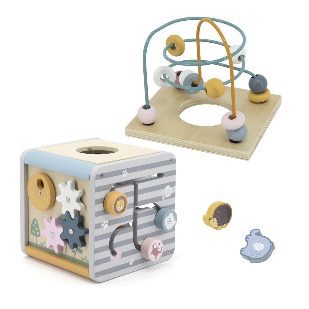 VIGA PolarB Activity Box Drewniane Edukacyjne Centrum kostka