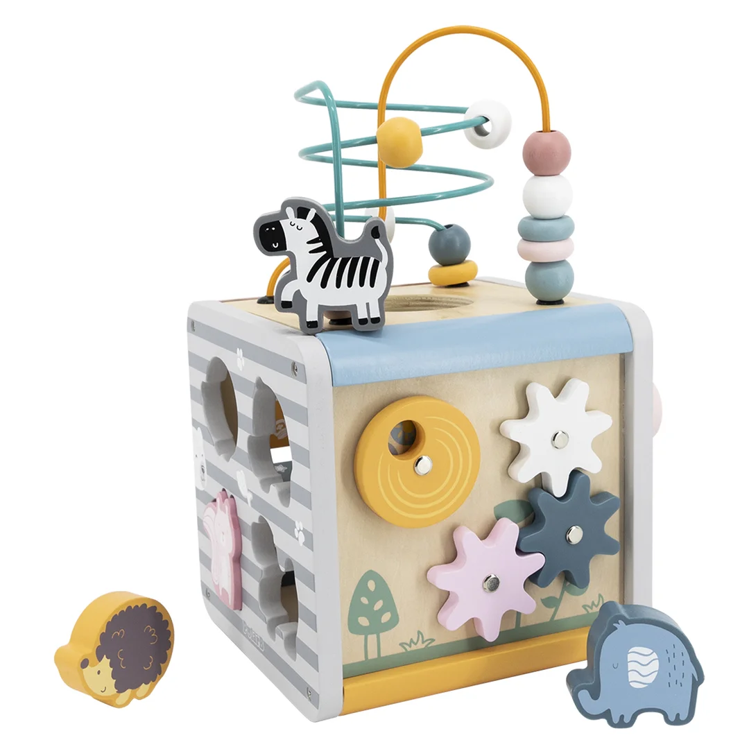 VIGA PolarB Activity Box Drewniane Edukacyjne Centrum kostka
