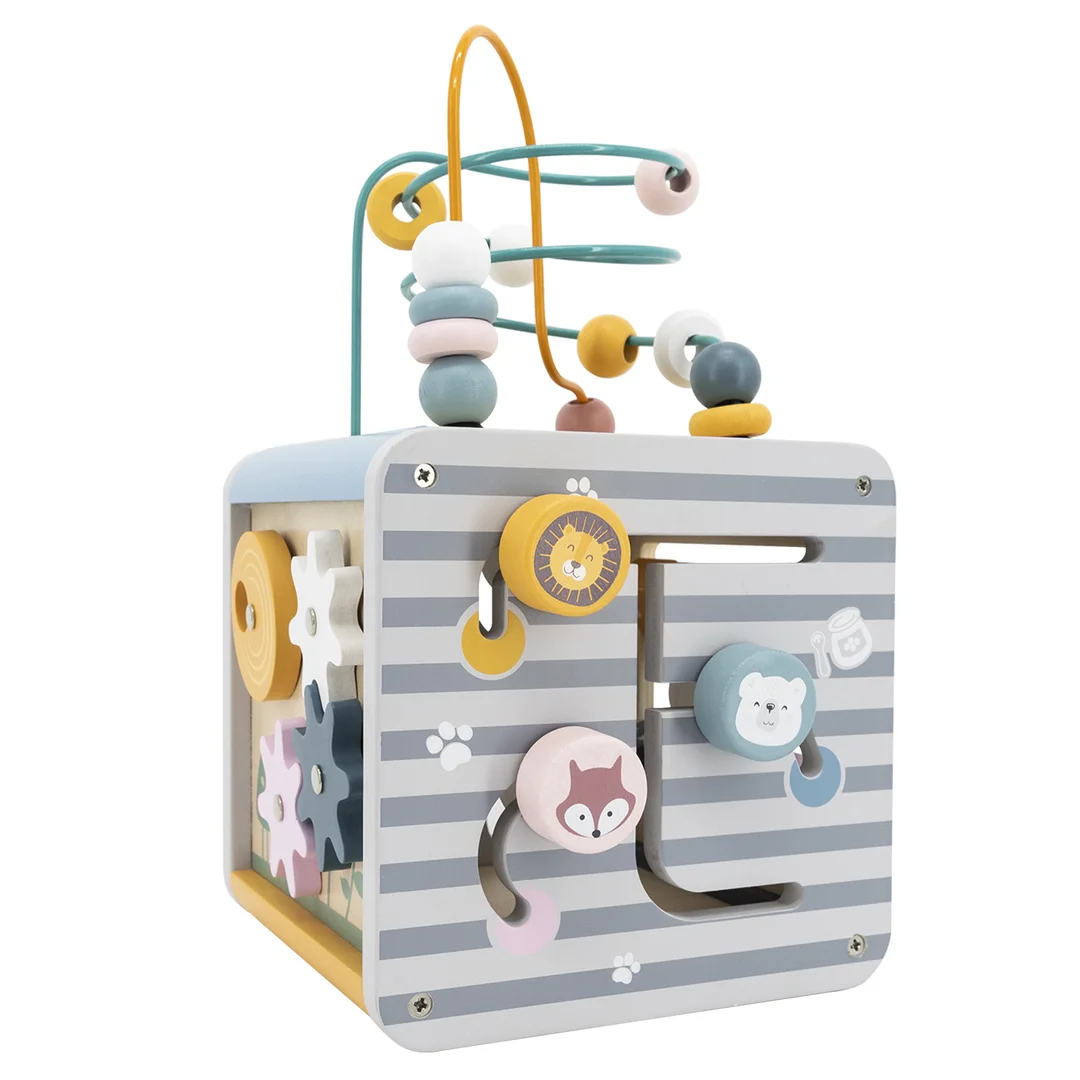 VIGA PolarB Activity Box Drewniane Edukacyjne Centrum kostka