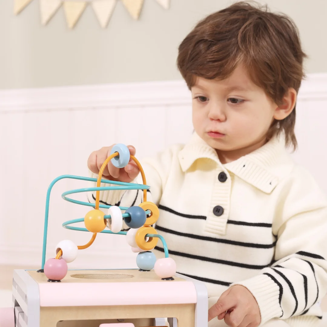 VIGA PolarB Activity Box Drewniane Edukacyjne Centrum kostka