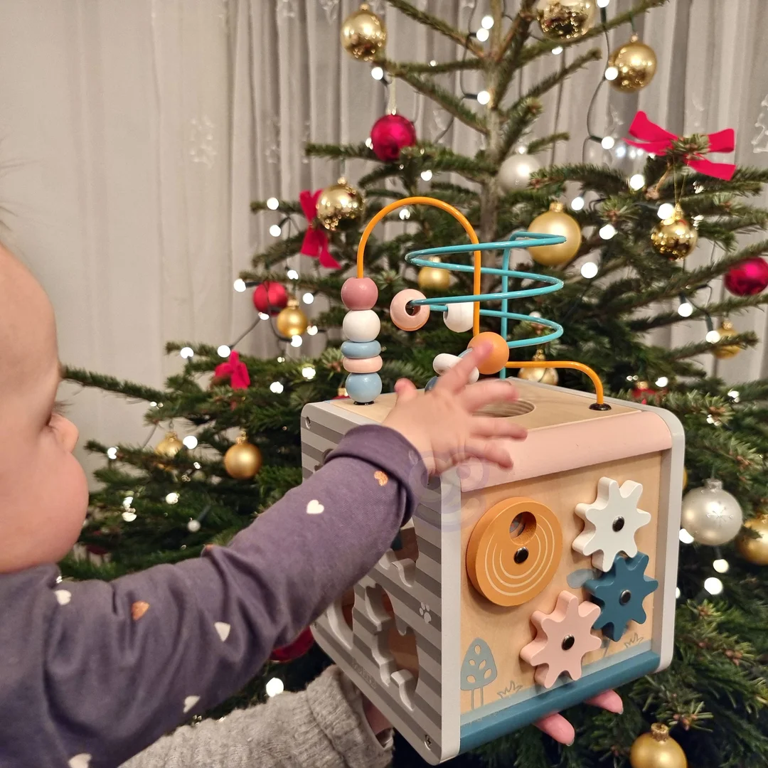 VIGA PolarB Activity Box Drewniane Edukacyjne Centrum kostka