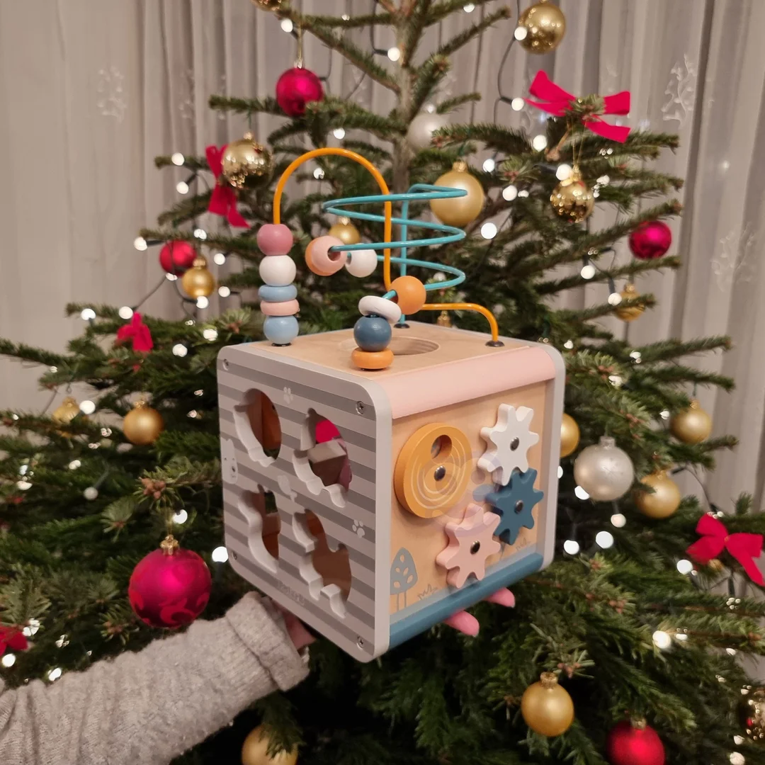 VIGA PolarB Activity Box Drewniane Edukacyjne Centrum kostka