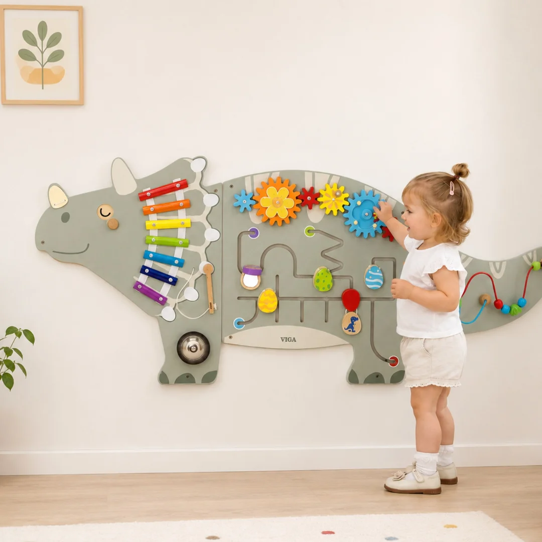 VIGA Ścienny Panel Aktywności Dinozaur Triceratops