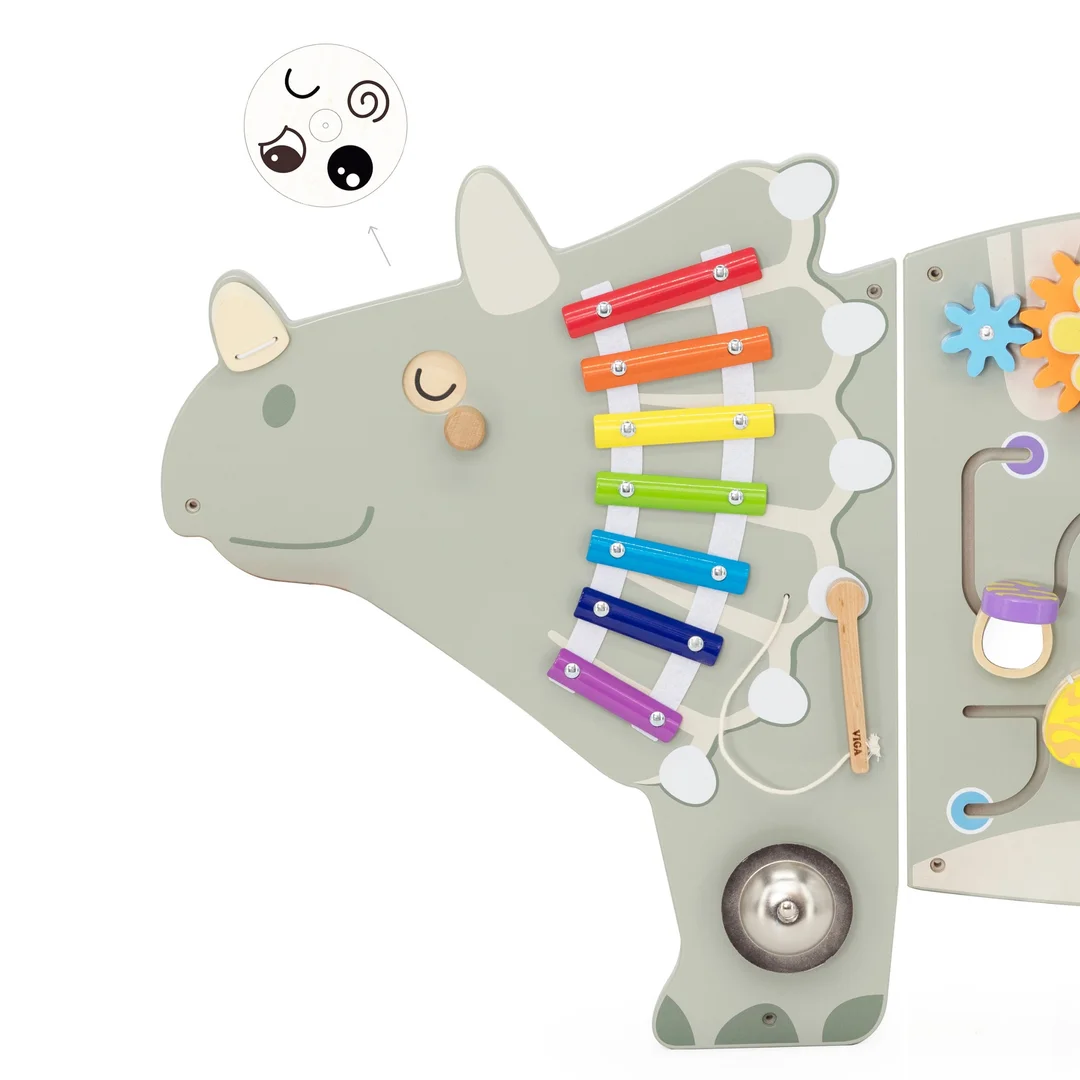 VIGA Ścienny Panel Aktywności Dinozaur Triceratops
