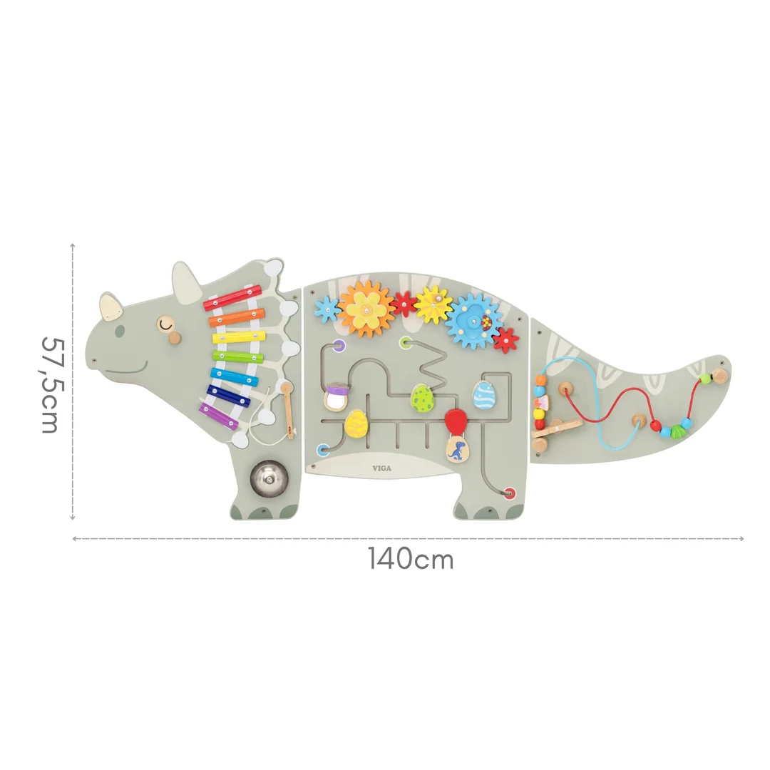 VIGA Ścienny Panel Aktywności Dinozaur Triceratops