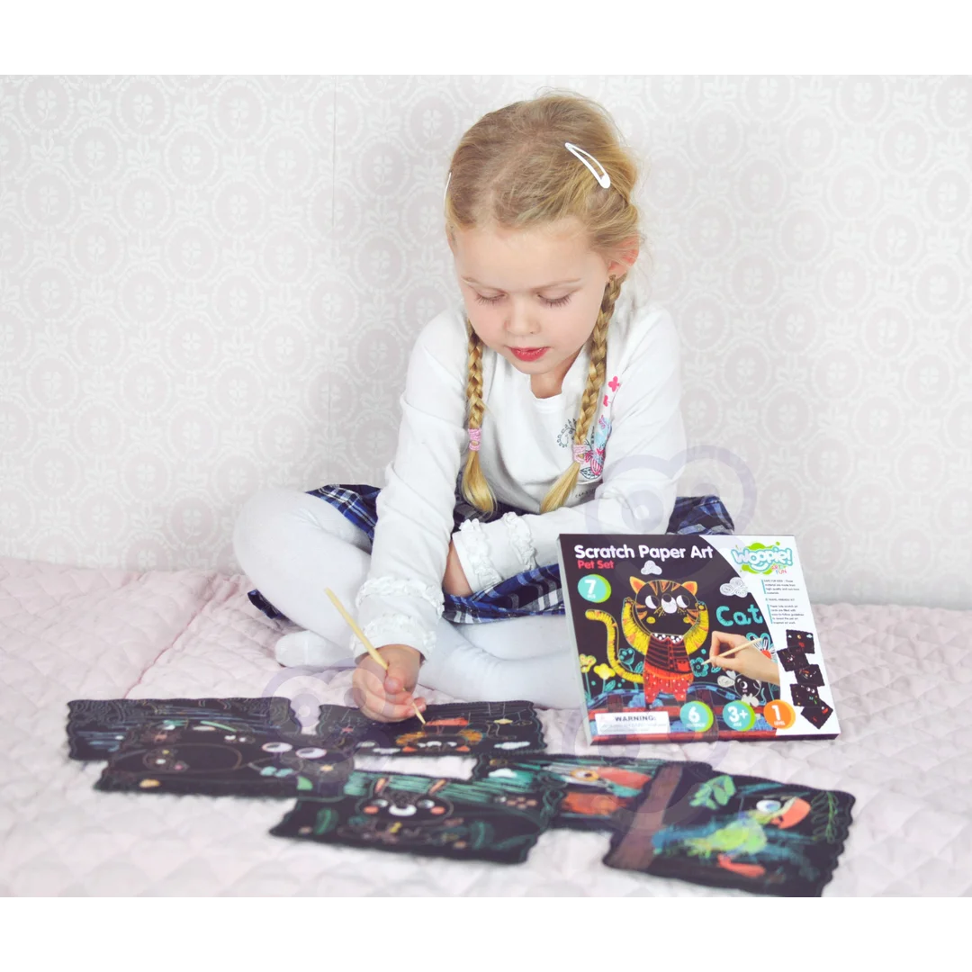 WOOPIE ART&FUN Zestaw Kreatywny Wydrapywanki dla