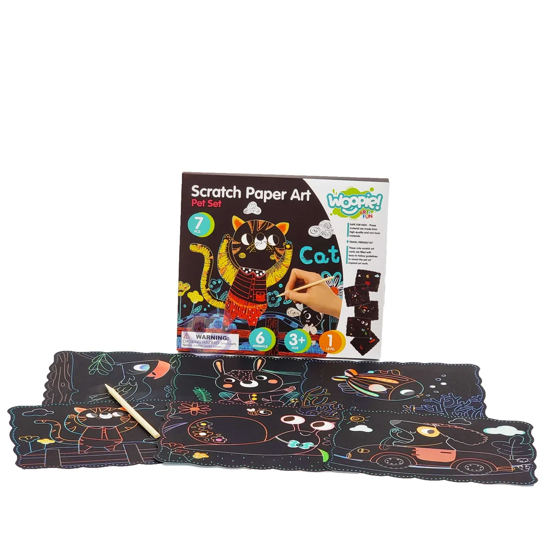 WOOPIE ART&FUN Zestaw Kreatywny Wydrapywanki dla