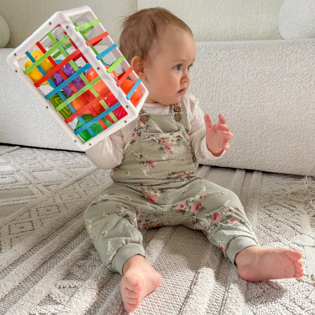 WOOPIE BABY Elastyczna Kostka Sensoryczna Sorter dla Dzieci Kolorowe