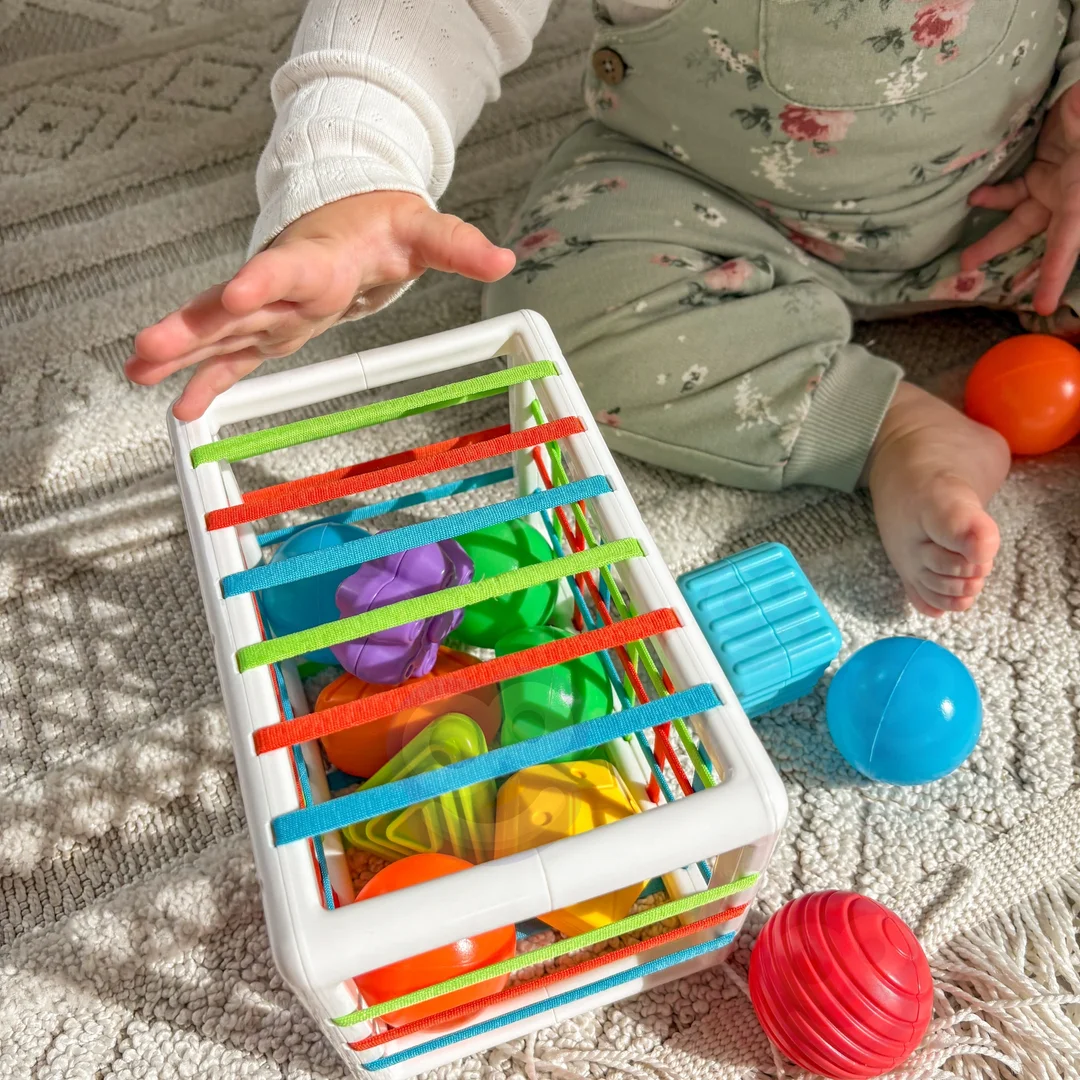 WOOPIE BABY Elastyczna Kostka Sensoryczna Sorter dla Dzieci Kolorowe