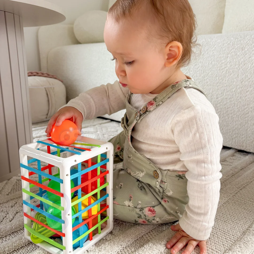 WOOPIE BABY Elastyczna Kostka Sensoryczna Sorter dla Dzieci Kolorowe