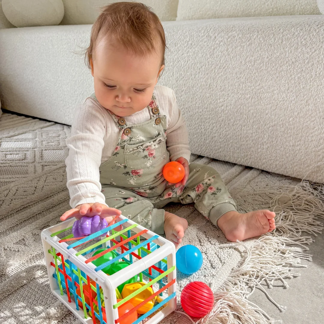 WOOPIE BABY Elastyczna Kostka Sensoryczna Sorter dla Dzieci Kolorowe