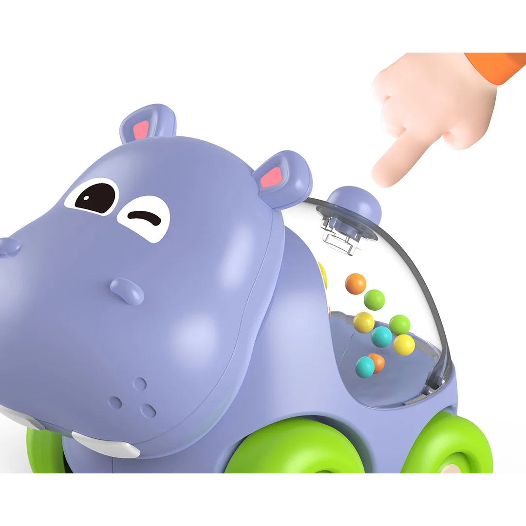 WOOPIE BABY Grzechotka Samochodzik Pojazd Hipopotam